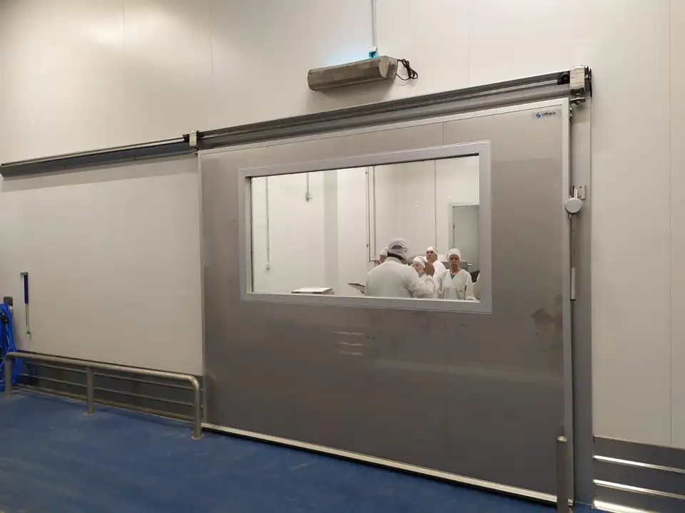 Puerta refrigeración corredera industrial