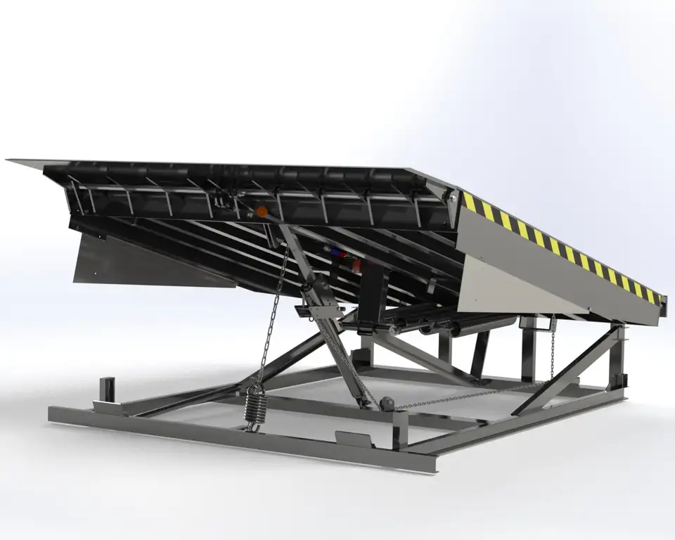 Rampa niveladora de andén mecánica